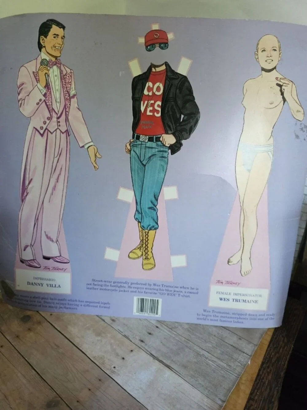Vintage Danny's Boy Female Impersonator Paper Doll Tom Tierney Mae West Rare HTF